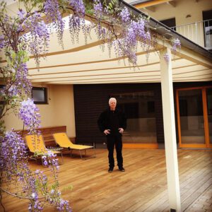 Veranda im Frühling