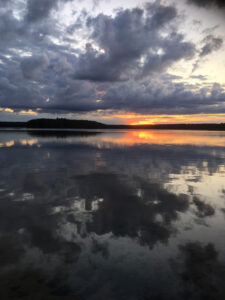 Sonnenuntergang am Stechlinsee