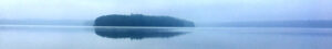 Stechlinsee Panorama im Nebel
